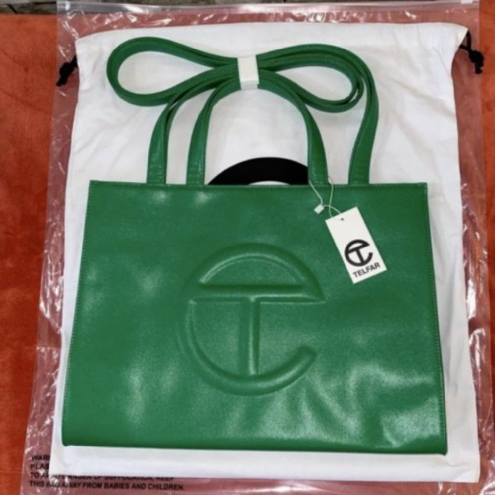 Telfar Medium Greenscreen Shopping Bag